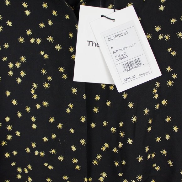 NWT Theory Classic Silk Button-Up Top Shirt - Office to Evening - Picture 3 of 12